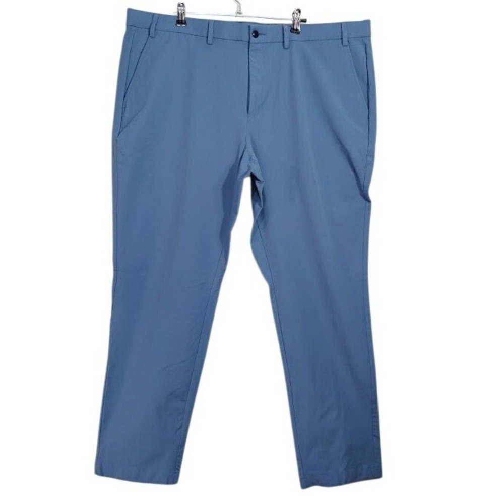 Michael Kors Mens Light Blue‎ Stretch Chino Pants 42W x 30L Slim Fit Golfs